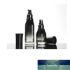 40ML 100ML 120ML Mist Spray Bottle Gradient Black Refillable Lotion Pump Bottle Glass Cream Jar Cosmetic Container with Plug