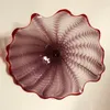 Antique Lamp Hand Blown Glass Flower Plate for Wall Decoration Luxury Murano Hanging Plates Diameter 20 to 45 CM