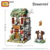 LOZ Mini Block Mini China Street Chinese Tradition Special Model DIY Assembly Toys for Children Educational Anime Q0624