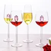 Wine Glasses Rose Mugs With Inside Glass Great For Week Gifts Birthday Wedding Party Christmas Dropship