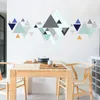 Geometryczne wzory Minimalistyczny Naklejka Ścienna Kombinacja Home Decor Mural Sofa Do Salonu / Naklejki Tło TV 210420