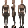 Vrouwen trainingspakken sexy jumpsuits elegante rompertjes zwarte een schouder mode skinny bodysuit nachtclub kleding clubwear