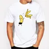 T-shirts T-shirts Banan Diske Rolig Design Skriv ut T-shirt sommar humor skämt Hipster Vit Casual T Shirts Outfits Streetwear