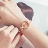 WWOOR Rose Gold Women Watches Top Brand Luxury Fashion Dress Women Watch Diamond Bracelet Wrist Watch Relogio Feminino 210527