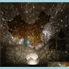Andere decor Galaxy Projector Lamp Home Planetarium LED STARRY Sky Lights Tafel Decoratie Slaapkamer Batterij Powered Constellation DI6054473