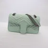 レディースクラシックバッグ縫製バッグオリジナルボックスレザー財布メタルチェーンショルダースラントレジャーファッションクーリエ高品質のハンドバッグ26cm