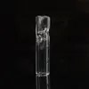 Mini tobacco cigarette pipes holder glass filter tip can be used to smoke original cigarettes with a flat round mouth cute tube smoking Pyrex transparent stained