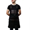 Schürzen F2TF Hochleistungs -Leinwand arbeiten Schürze mit Taschen verstellbaren Crossback -Gurten BIB für Männer und Frauen Gartenrestaurant 7493304