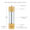 Household Wood Salt Pepper Grinder Peper Mills Manual Home Grinding Mill Spice Seasoning Grinders BBQ Kitchen Tools 210712