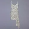 セクシーなノースリーブボディコンのドレス秋のファッションエレガントなクラブパーティー女性のドレスシームイデッド婦人服210515