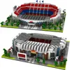 Stadion Bouwstenen Old Trafford Voetbalveld Toy Nou Camp Architectuur Blok Educatief Bricks Geschenken voor Kinderen X0522