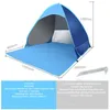 Full automatic open tent family tourism camping outdoor UV resistant tent 2-3 people WK897