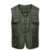 Multi Kamizelka Kamizelka Mężczyźni Zimowa Bawełna Wyściełana Casual Ciepła Pogrze Bez Rękawów Odzieży Odzieży Kurtka Mężczyzna Wiele Pocket Waistcoat 210518