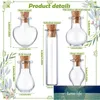 Outros diversos domésticos 50 peças Pequenos mini vidro frascos frascos com rolhas de cortiça 5 formas minúsculas Desejando garrafas de frasco DIY projetos