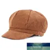 Cappelli di moda per donna Berretto da strillone in velluto a coste Solido Autunno Inverno Berretto femminile Berretto ottagonale Casquette da donna Prezzo di fabbrica design esperto Qualità Ultimo stile Originale