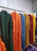 Miyake Pleated Long Petal Sleeve Dress Lapel Cardigan Sashes Plus Size High Long Green Dress Winter Women Aesthetic Clothes 211110