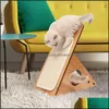 Cat Pet Supplies Home Gardencat Toys Kitten Scratch Board Mti-Function Scratchs en bois Escalade Meubles Pets House Hamac Puppy Traini