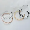 Bangle roestvrij staal goud kleur manchet armbanden vrouwen accessoires pulseras mujer zilveren armbanden vrouw