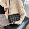 Sac Cube Tofu en cuir Pu pour femme, petits sacs à bandoulière Texture, mode automne et hiver 2021, épaule à la mode 2339