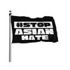 Stop Asian Hate Hate 3x5ft Flags 100d Poliestere Banner esterni Banner Vivid Colore di alta qualità con due grassini in ottone