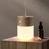 Indoor Night Light Smart Essential Oil Diffuser Lamp LED Aromatherapy Wooden Small Table Lamp Yoga Room Atmosphere Meditation Lights