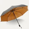 مظلات البتولا غابة الرجعية ثلاثة أضعاف المطر المرأة مظلة مكافحة الأشعة فوق البنفسجية أنثى مشمس uv طوي السفر للرجال