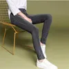 Jeans Mulheres Preto Elástico Alto Cintura Lápis Primavera Verão Coreano Slim Plus Tamanho Longo Skinny Feminina LR39 210531