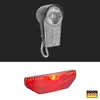 Link Headlight LED Bicycle Front Tail Light Set Stvzo Waterproof IPX4 Electric Bike Lamp Hub Dynamo Ebike Scooter Lantern 220311