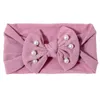 Mignon princesse filles doux Nylon arc bandeau bébé nœud papillon bandeau nouveau-né noué bandeau enfants cheveux accessoires