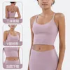 L-05 Yoga-Outfits, sportlicher Sport-BH, Energy Align, sexy, kleine Schlinge, überkreuzter Rücken, Fitnessstudio-Kleidung, Damen-Unterwäsche, Weste, gerafft, Lauf-Fitness-Match für Leggings