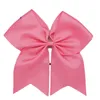 Girls' Head Pieces 7 inch Large Cheer Bow Baby Girl Solid Ribbon Bows Hair Handmade Girls Bows hairband