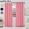 Curtain & Drapes Nordic Hollow Star Curtains For Living Room Bedroom Personality Children Modern Semi-Blackout Pink Navy Blue Window M225E