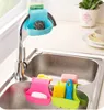 Narzędzia opróżniające Plastikowe Podwójne umywanie Caddy Styl Caddle Style Kuchnia Organizator Przechowywanie Uchwyt Gąbki Narzędzie ZWL467