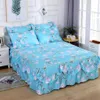 Ruffle cama na moda cama de cama doméstica para múltiplo tamanho colchão colchão de boa cama capa com fronha f0067 210706