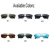 Retro gepolariseerde zonnebril voor mannen Sun Shades Dark Lens Rijbril 6 Kleur Blauwe Koffie Groene Lenzen Zwart Zilver Goud Metalen Frames