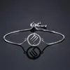 Trendy 12 Constellation Charm Bracelets for Women Girl Luxury Clear Zirconia Zirconia Zodiac Bangles Dropship Chain1025479