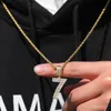 Chaînes de mode colliers pendentif corde/chaîne cubaine pour hommes femmes entièrement glacé Zircon cubique Hiphop bijoux