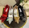 Scarpe eleganti classiche da donna moda di marca di buona qualità Tacco alto in pelle Scarpa da sposa femminile Sandali firmati da donna Comode pompe casual da festa D9073