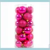 Festive Party Supplies Garden 8 Cm3Dot15 Inch Tree Decor Bauble Hanging Ball Ornament For Home Christmas Decorations Gift Drop Deliver