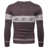 Men's Sweaters Autumn Men's Sweater Fashion Printing Wear Long Sleeved Slim Knit Jumper Warm Stage Singer Costumes