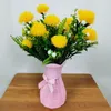 Dekorative Blumenkränze, künstliche Blumen, 5 Gabeln, Wassergras, kugelförmig, wilde Chrysantheme, Kunststoffstrauß, gefälschte Dekoration für den Außenbereich