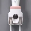 Toothaste Squeezer Dispense Holder Fácil de instalar com super pegajoso almofada de sucção de parede cabides de banheiro acessórios