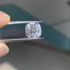 Meisidian D VVS 8x8 쿠션 오래 된 광산 컷 골동품 화이트 루스 보석 Moissanite 다이아몬드 반지 H1015