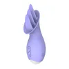 Mini vibrateurs Sex Tongue Licking Toys pour femmes Pleasures Petit vibromasseur avec 10 vitesses étanche Salle de bain Stimulateur clitoridien Mamelon Couples Cadeau (Violet)