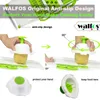 WALFOS Mandolina Pelapatate Grattugia per verdure Utensili per tagliare con 5 lame Grattugia per carote, cipolla, affettatrice per verdure Accessori da cucina 210406