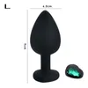 yutong Silicone Heart Anal Plug nature Toys Prostate Massager Anus For Women Man Couple Gay Removable Jewel Decoration Butt