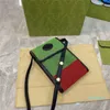Designer- Multicolor Elegante mini borsa per telefono Borsa a tracolla con stampa di lettere Borsa a tracolla classica leggera unisex