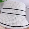 Fashion Bucket Hat Cap for Women Men Baseball Caps Beanie Casquettes Czarna biała marka podwójna litera Fisherman Bułyk Hats Patchwork Autumn Winter Wide Great Hats