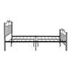 EE. UU. Cama de plataforma de tamaño doble de metal con muebles de dormitorio de pies de madera) A50 A04