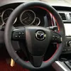 For Mazda 3/6/20 CX-4 CX-5 atenza 17 onxela DIY custom made leather steering wheel cover car wheel cover